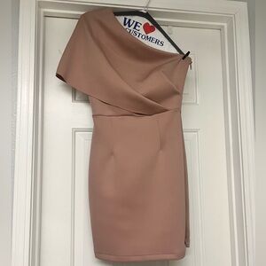 ASOS one shoulder short scuba dress